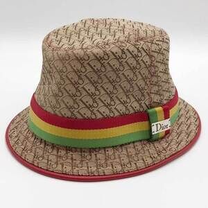 DIOR Beige Leather Hat